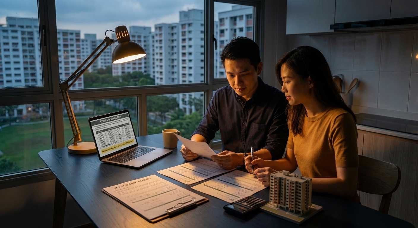 Graph showing how CPF accrued interest compounds over 10, 20, and 25 years on private property