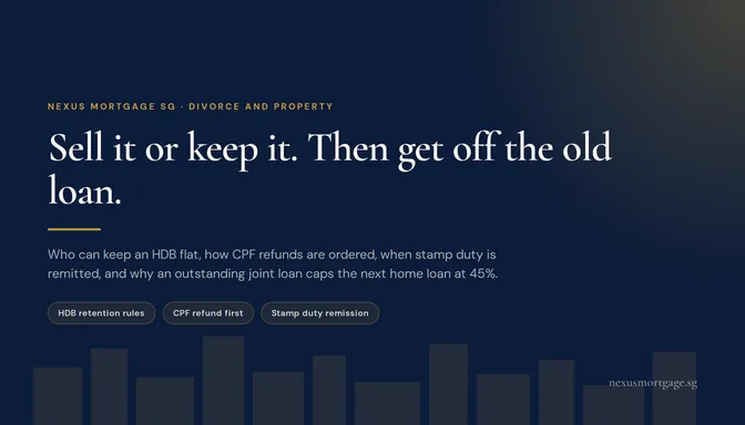 Divorce and your home in Singapore: selling or keeping the property, CPF refunds and the home loan