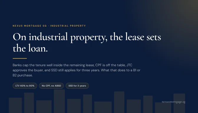Industrial property loan in Singapore: tenure against remaining lease, LTV and JTC rules