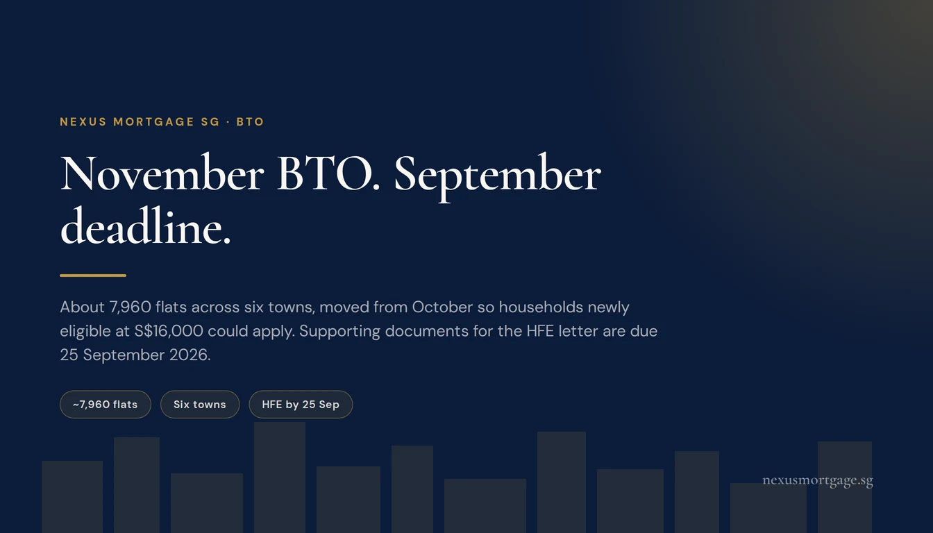 November BTO. September deadline.